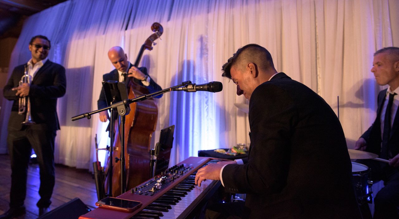 Oz Entertainment jazz band performing at A Vintage Affair event in Kansas City